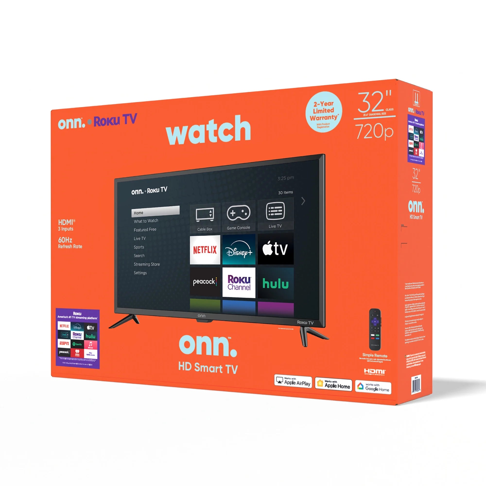 32” Class 720P HD Roku Smart Television, 100012589