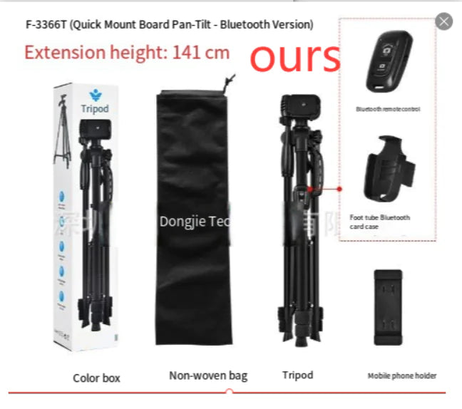 Portable Tripod for Cameras, Projectors, and Phones