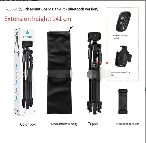 Portable Tripod for Cameras, Projectors, and Phones