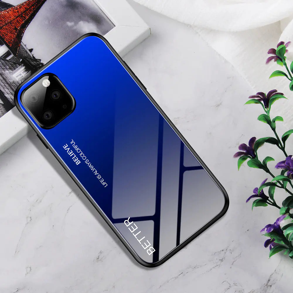 Gradient Glass Phone Case for iPhone 11 and XS Max